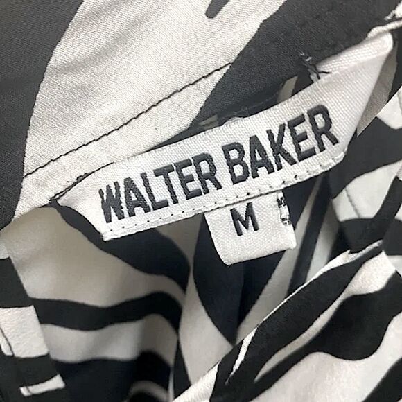Walter Baker Choate Black White Zebra Print Top - Picture 4 of 5